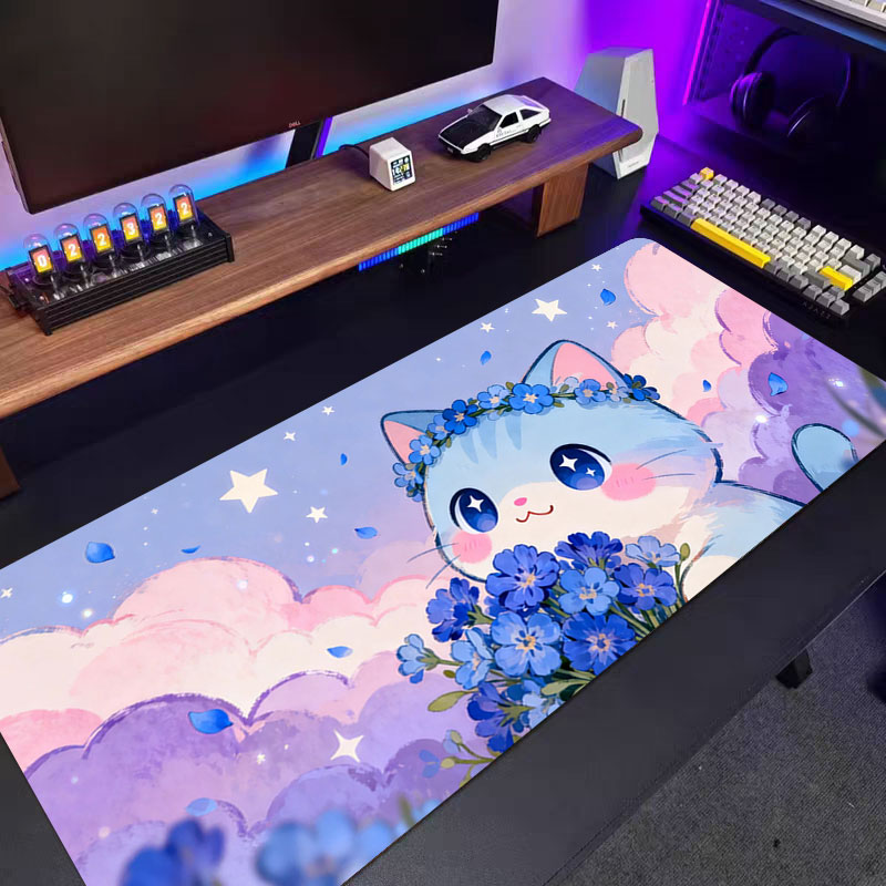 1pc Pink-purple Cloud Cat Mous - огляд і ціна Pc Gaming Pink