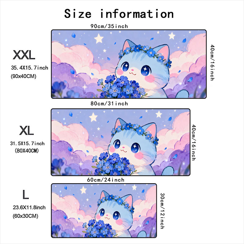 1pc Pink-purple Cloud Cat Mous - огляд і ціна Pc Gaming Pink