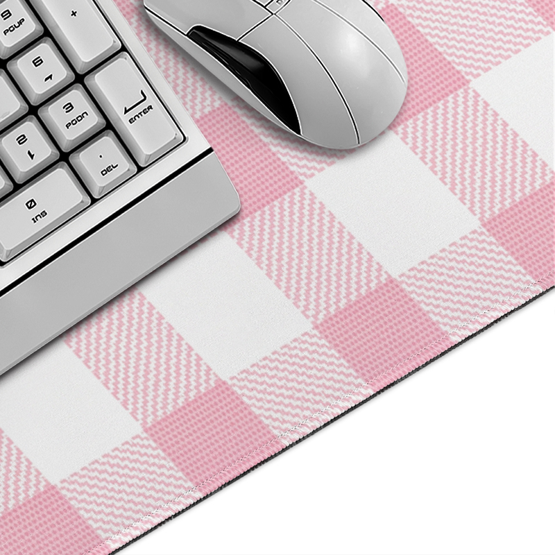 Mouse Pad Pink Gingham Plaid G - огляд і ціна Pc Gaming Pink